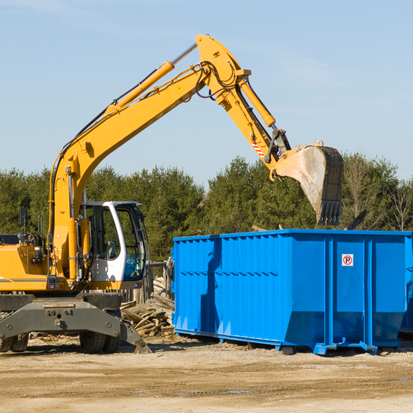 what size residential dumpster rentals are available in Pratt County KS